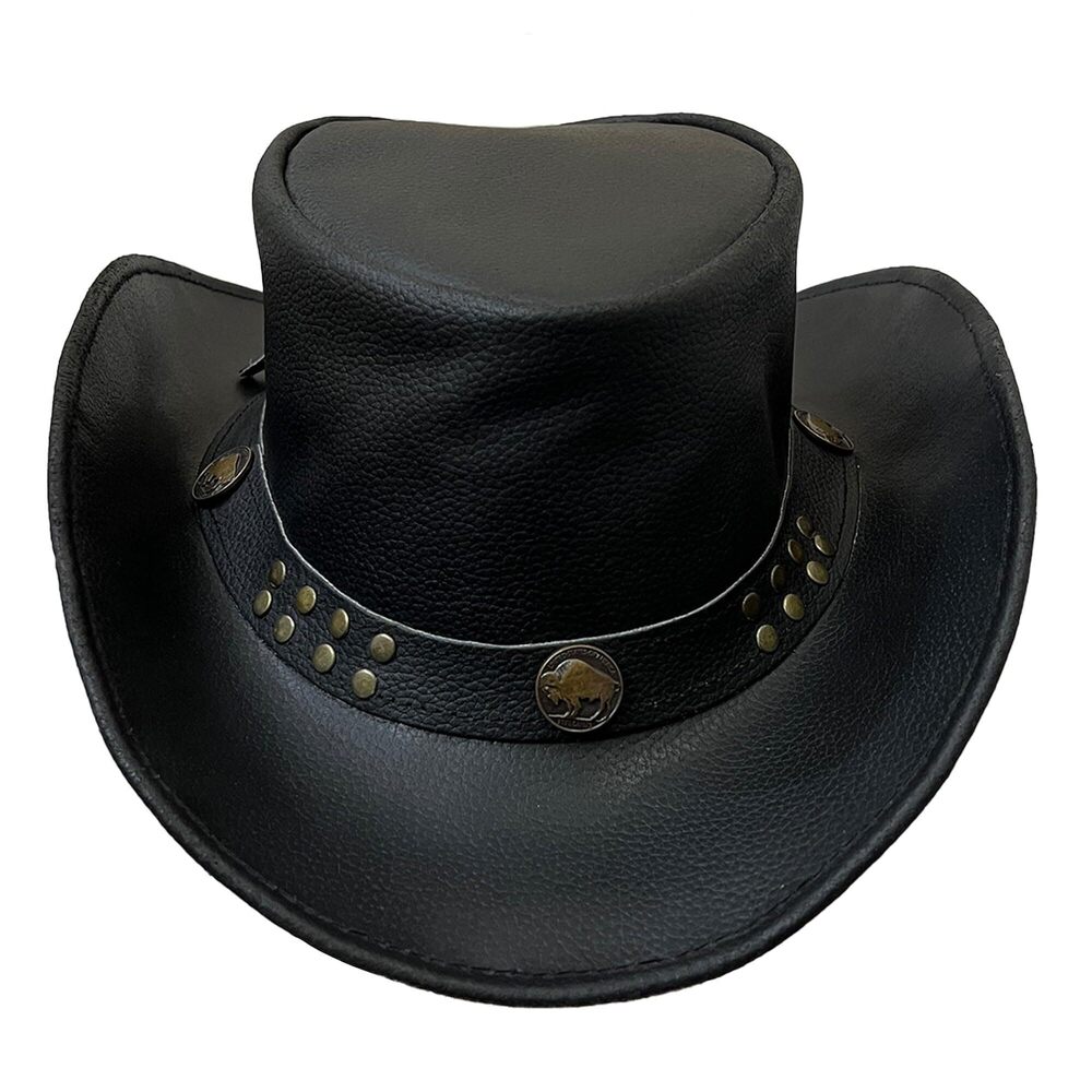 3341 Leather Cowboy Hat Lightweight Handcrafted Western Shapeable Wide Brim